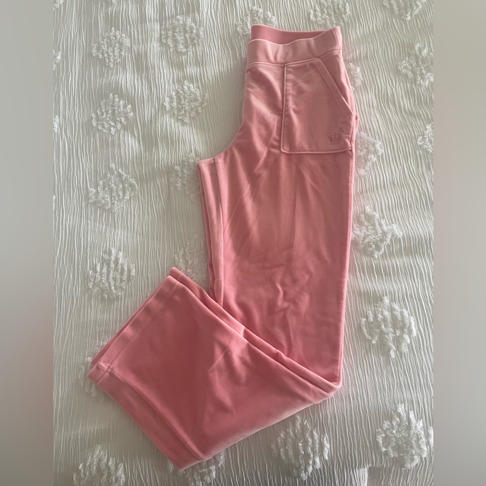 Pink velour Juicy Couture pants size M